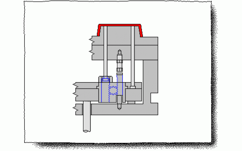 頂出代脫螺紋機(jī)構(gòu)-深圳市模具廠整理提供