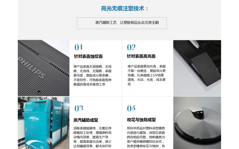 塑膠模具注塑新技術，高光無痕注塑技術